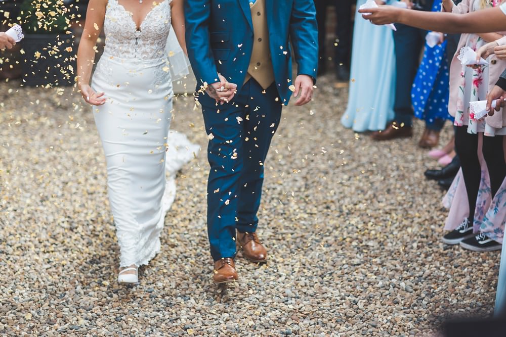 Confetti Priory Little Wymondley Wedding Milk Bottle Photography