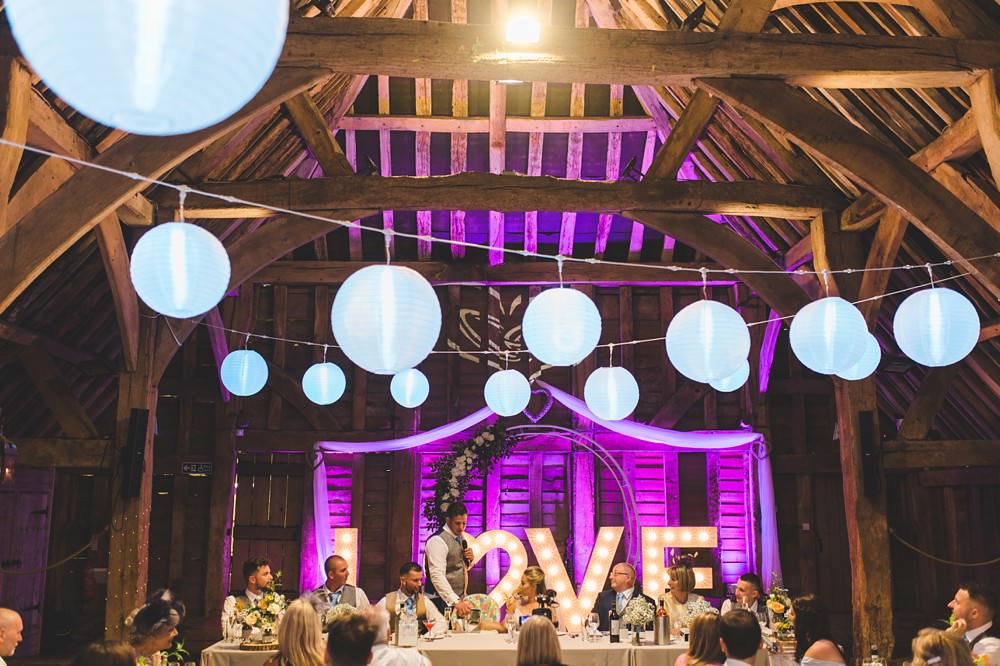 Priory Little Wymondley Barn Wedding Milk Bottle Photography Love Letter Lights Lighting Lanterns