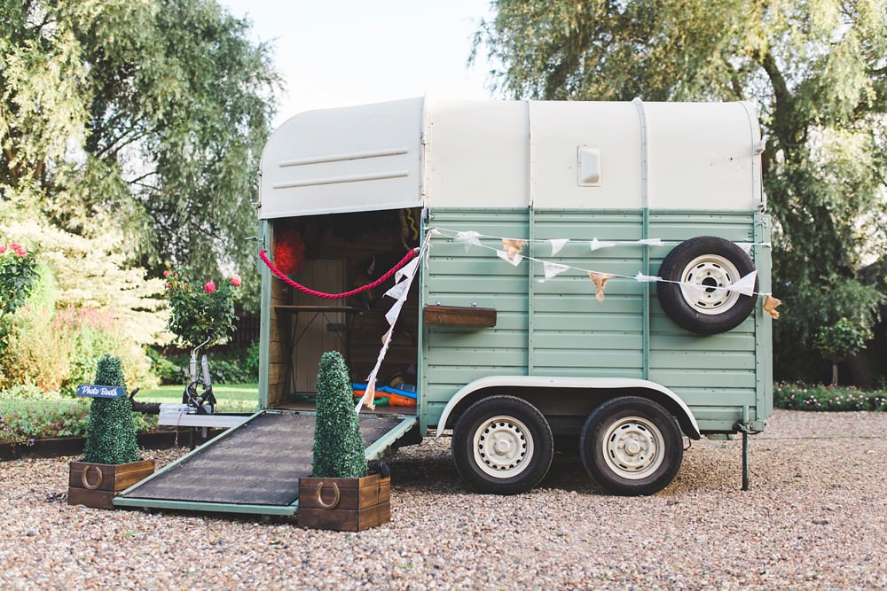 Horse Box Photo Booth Priory Little Wymondley Wedding Milk Bottle Photography