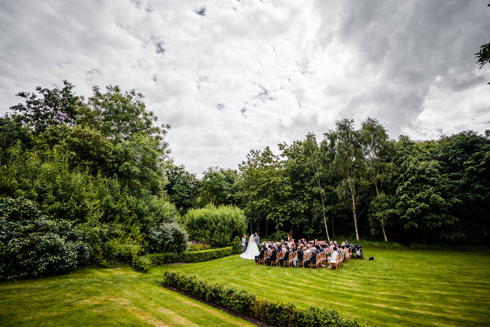 Outdoor Ceremony Secret Garden Wedding James Powell Photography