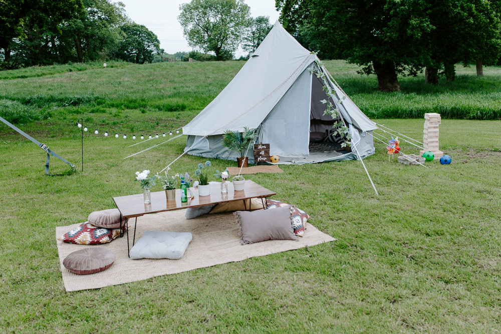 Mini Tipi Chillout Low Seating Tipis Riley Green Wedding Jessica Isherwood Photography