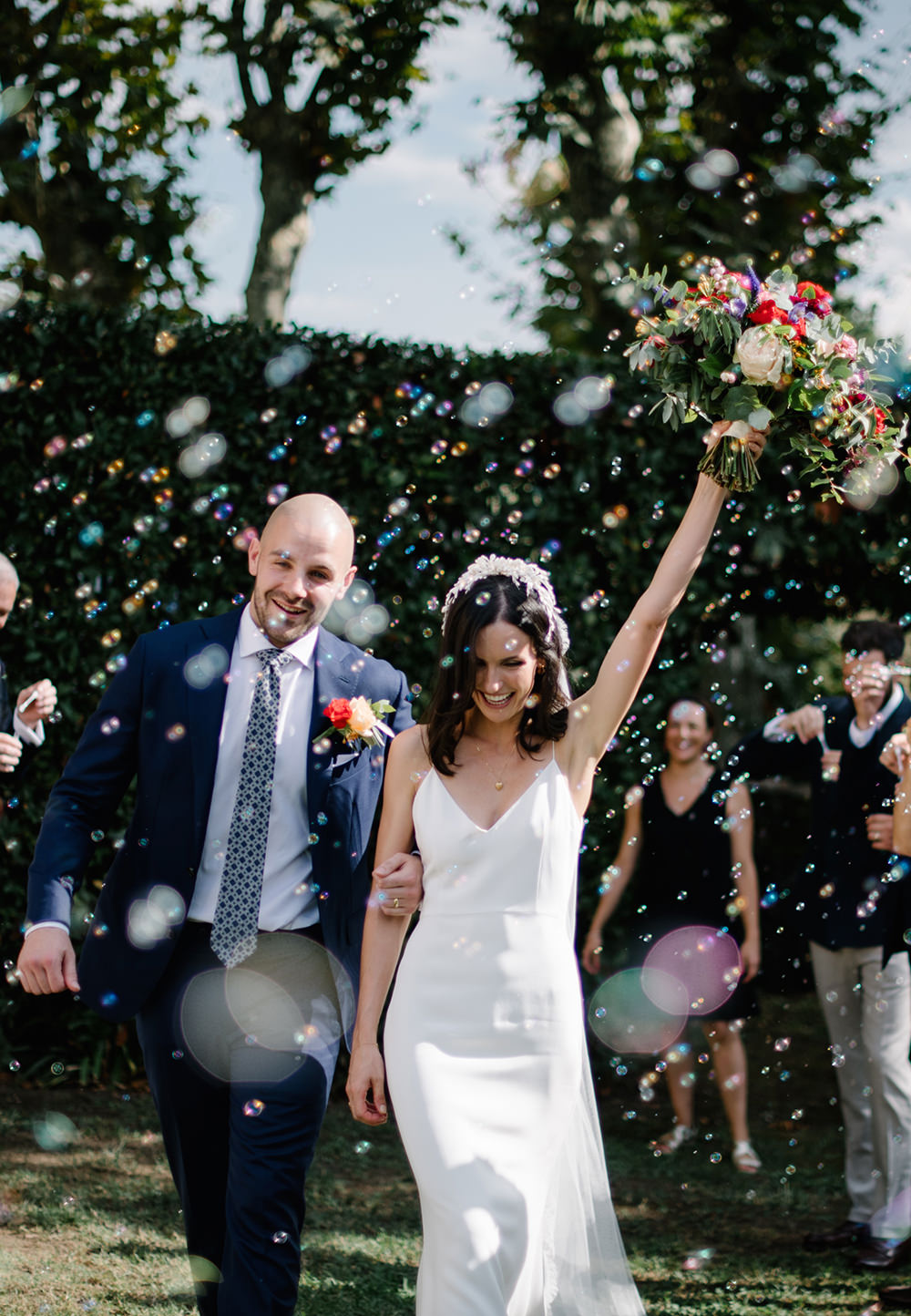 Confetti Bubbles Tuscany Wedding Lelia Scarfiotti