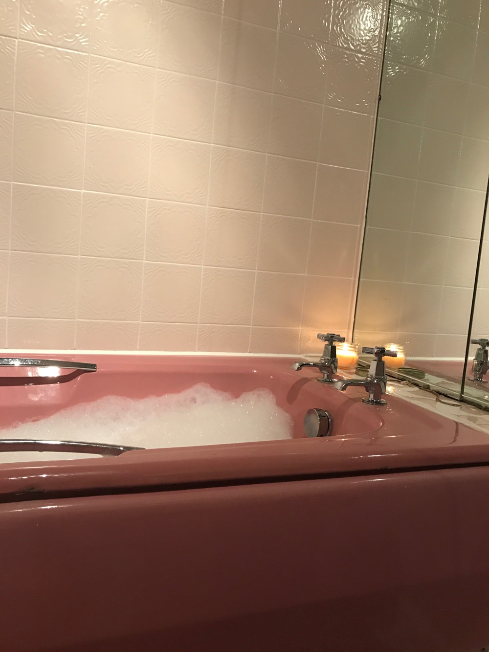 Bathroom Renovation Pink Roll Top Bath 1930s House