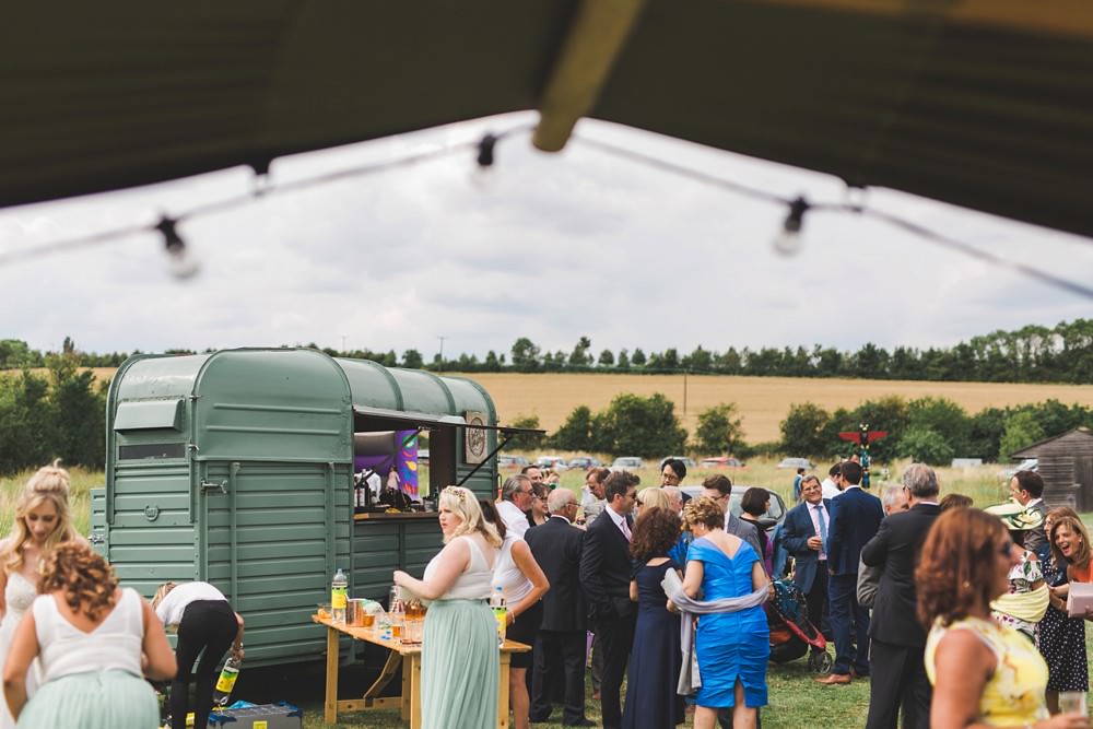 Horse Box Bar Bedfordshire Farm Wedding Milkbottle Photography