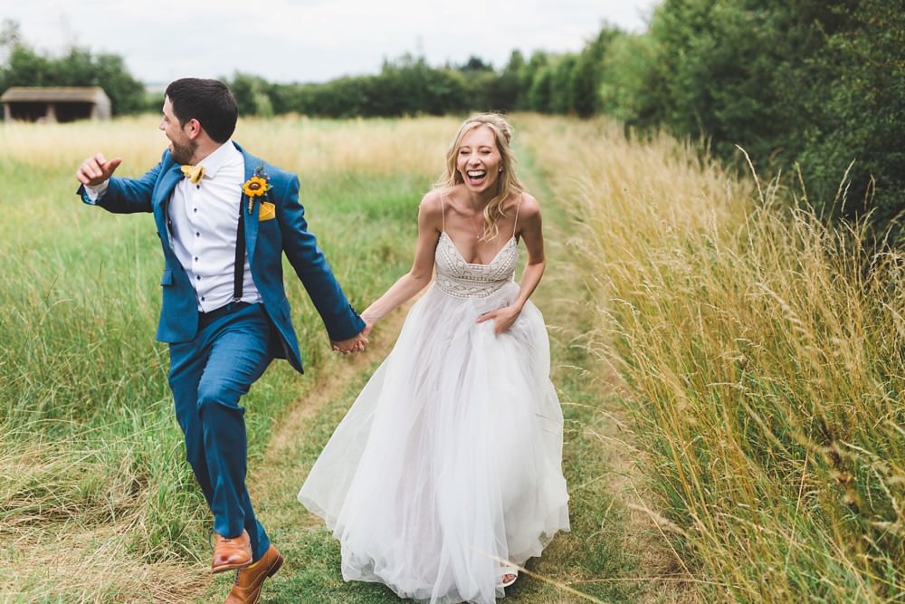 Dress Gown Bride Bridal Tulle Straps Willowby by Waters Crochet Bedfordshire Farm Wedding Milkbottle Photography