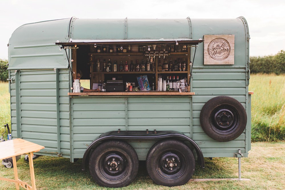 Horse Box Bar Bedfordshire Farm Wedding Milkbottle Photography