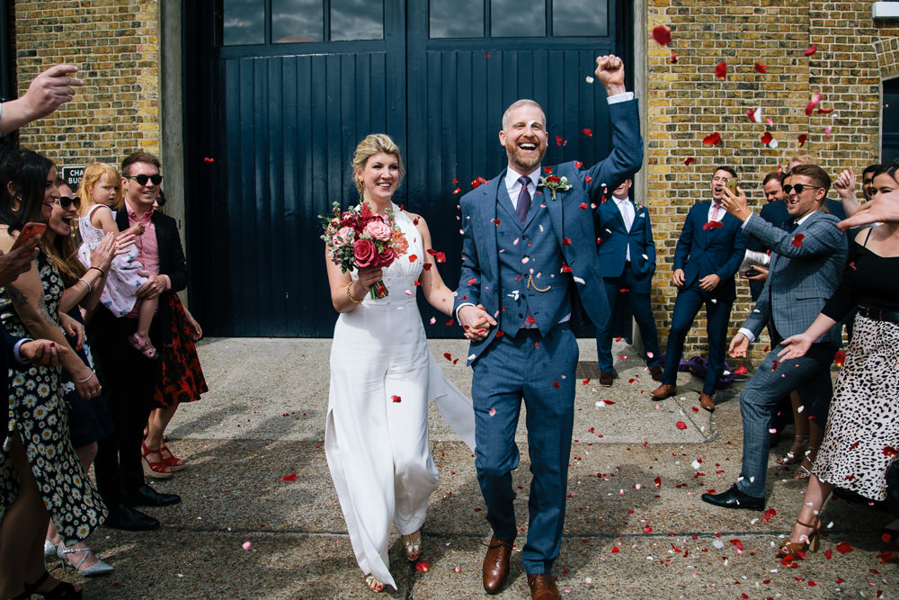 Confetti Bridal Jumpsuit Wedding Emily Jarrett Photography