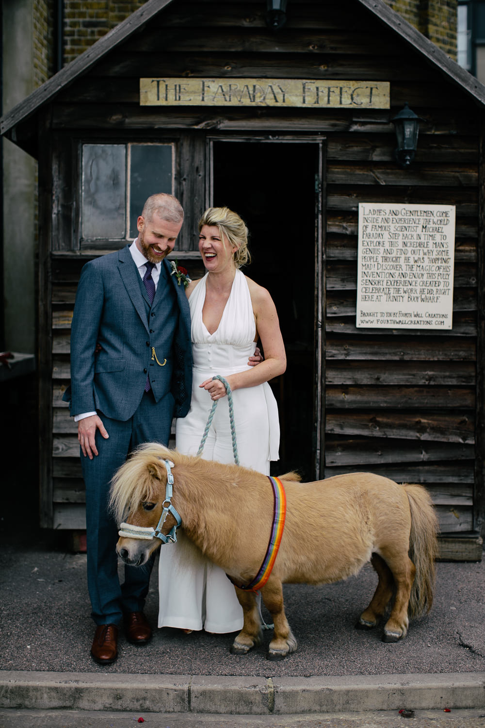 Horse Pony Bridal Jumpsuit Wedding Emily Jarrett Photography