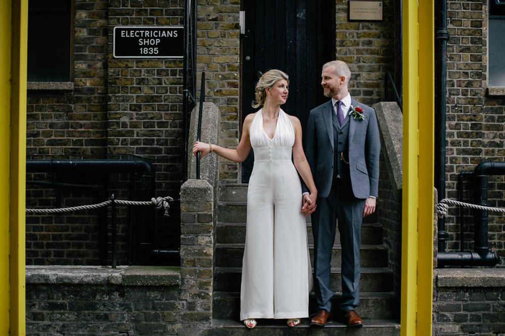 Bridal Jumpsuit Wedding Emily Jarrett Photography