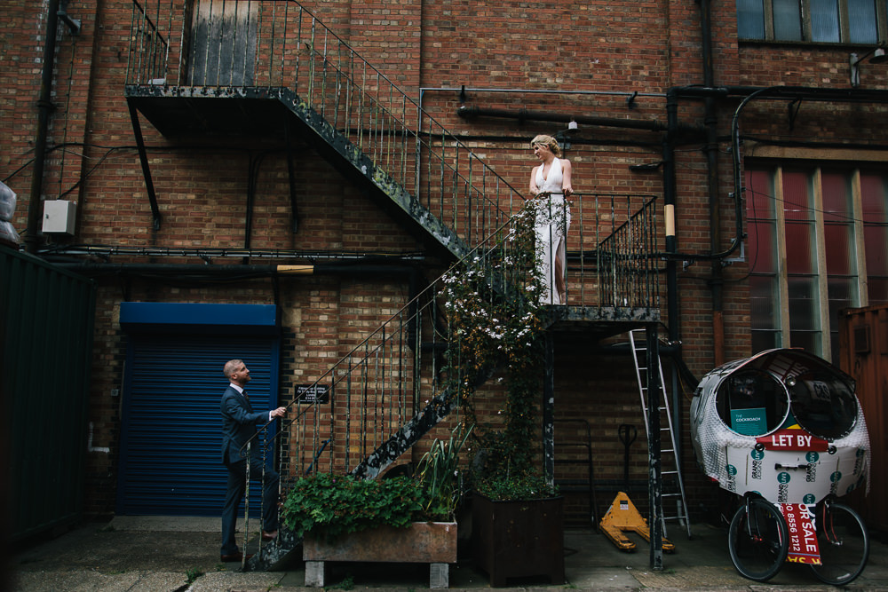 Bridal Jumpsuit Wedding Emily Jarrett Photography