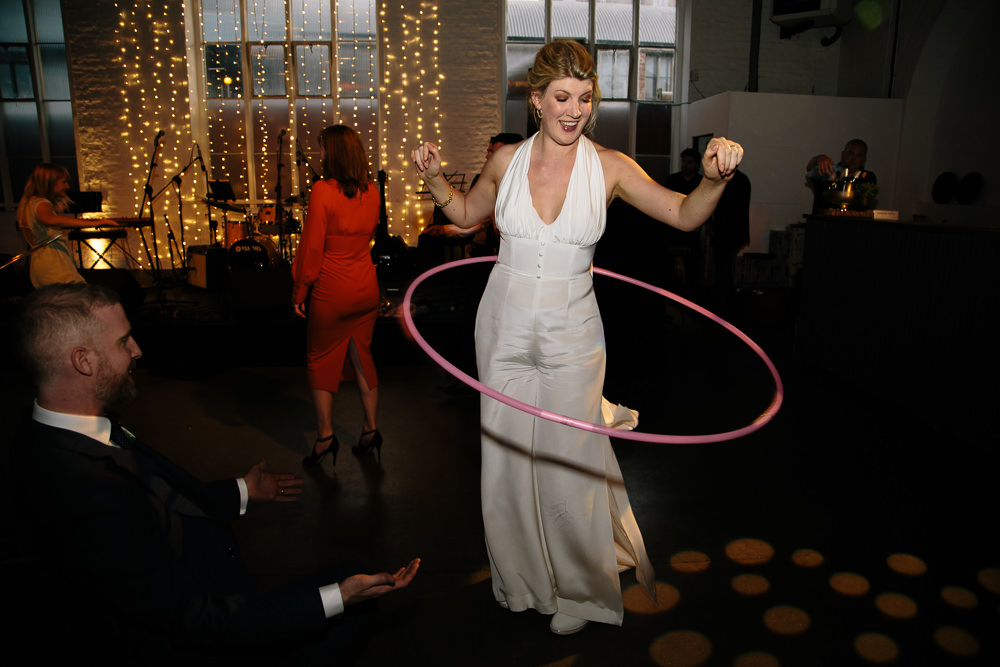 Bridal Jumpsuit Wedding Emily Jarrett Photography