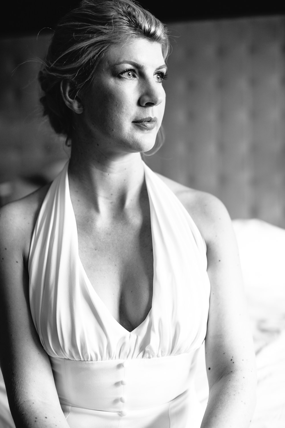 Bride Make Up Bridal Jumpsuit Wedding Emily Jarrett Photography