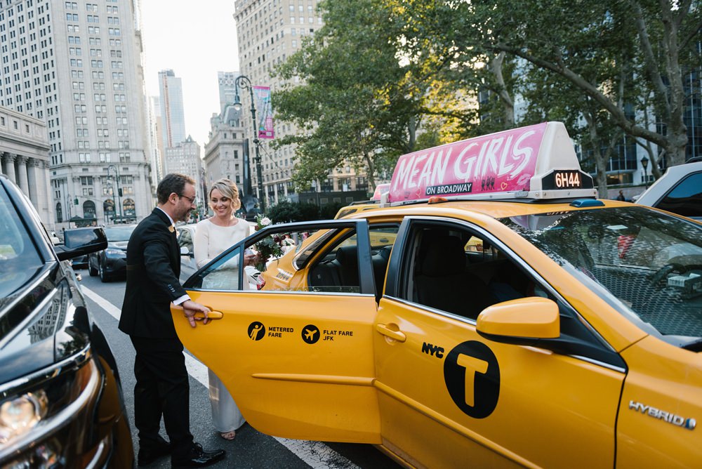 Cab Taxi Transport Brooklyn Elopement Everly Studios