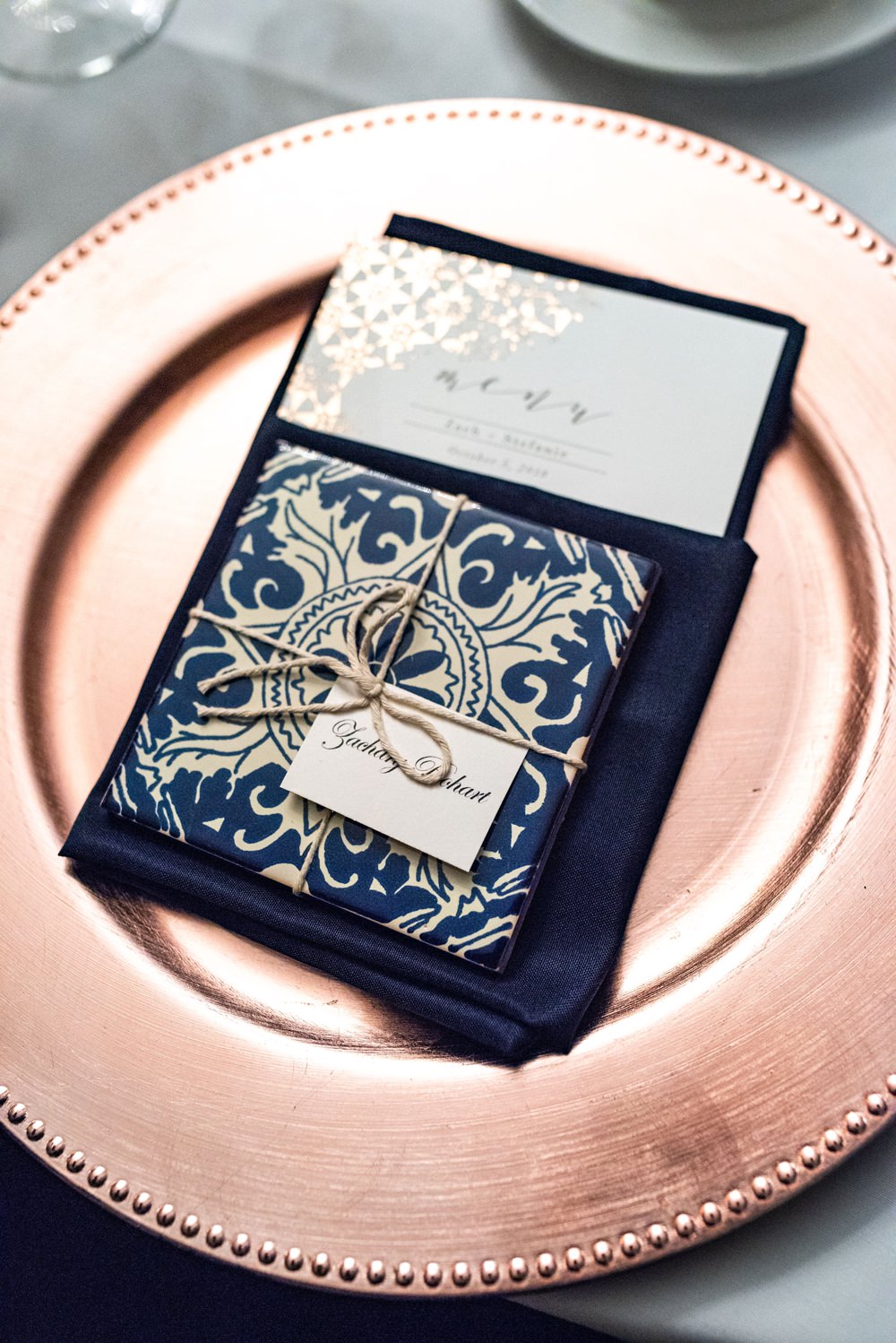 Place Setting Menu Stationery Place Name Brooklyn Elopement Everly Studios