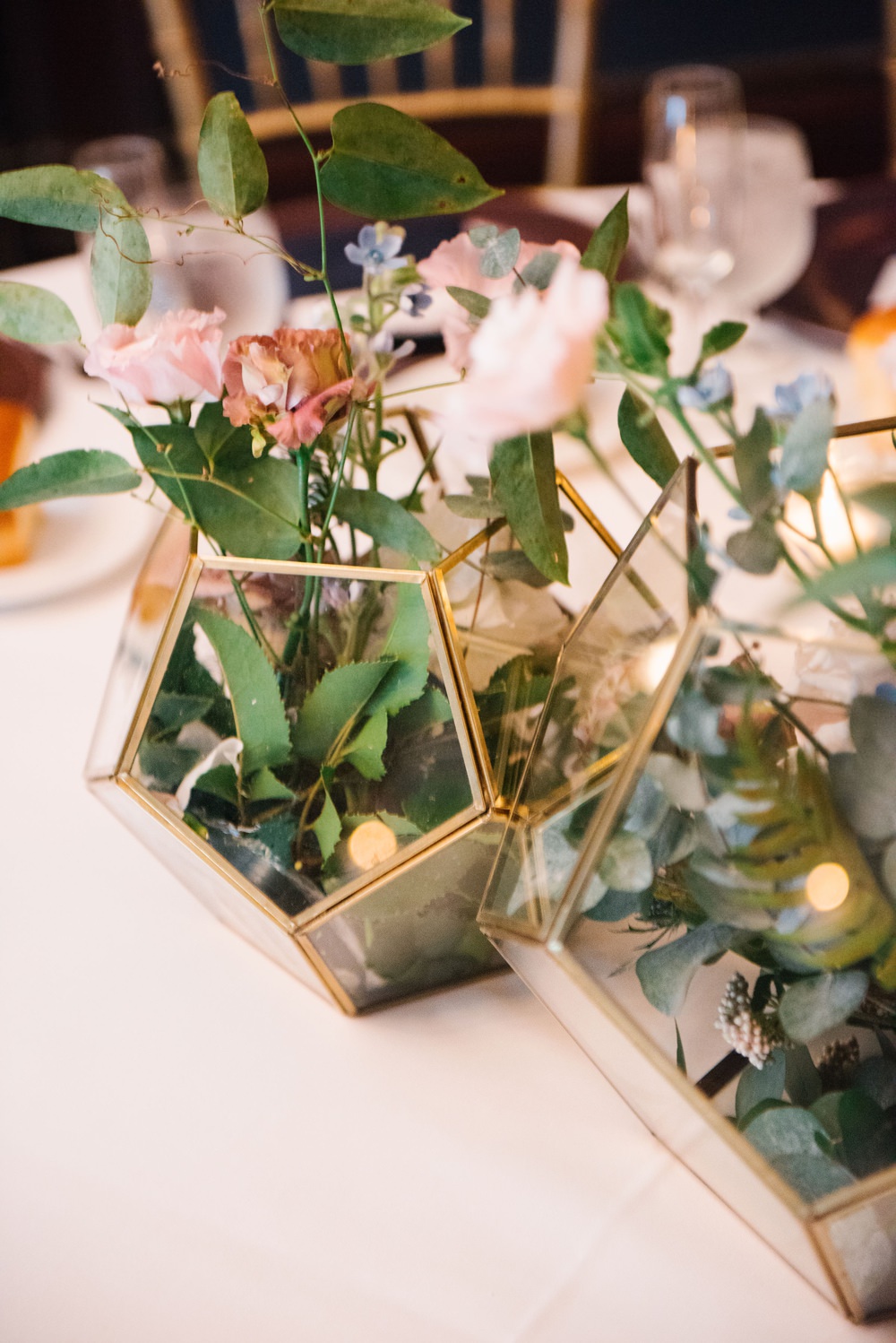 Terrarium Flowers Centrepiece Decor Table Decoration Brooklyn Elopement Everly Studios