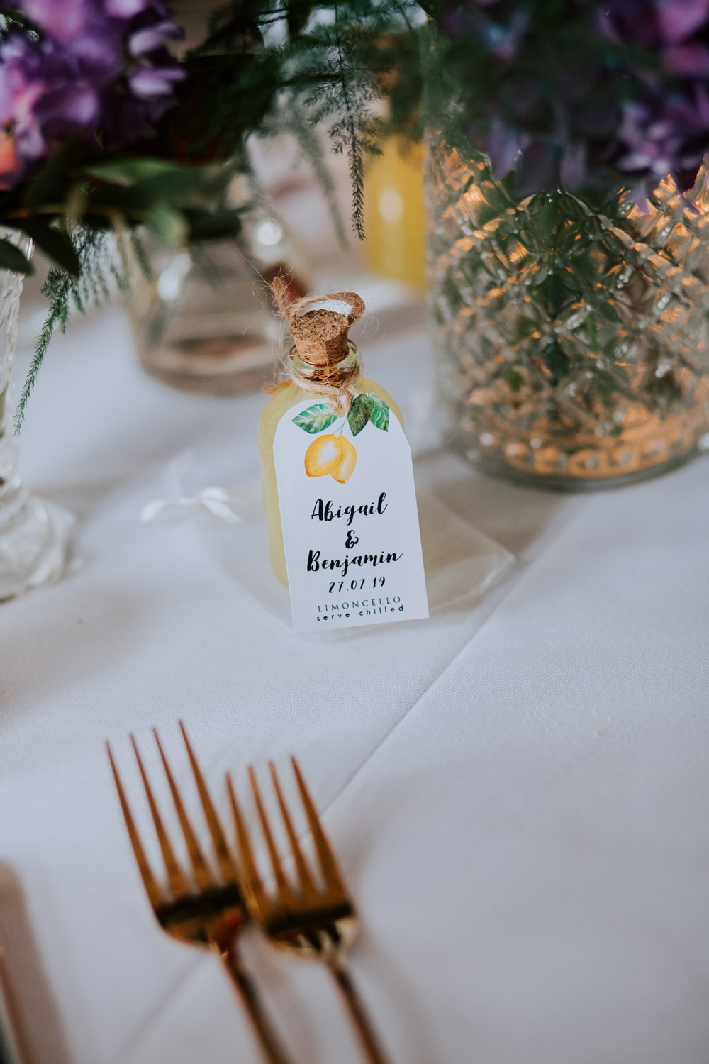 Limoncello Favours Favors Butley Priory Wedding Sally Rawlins Photography