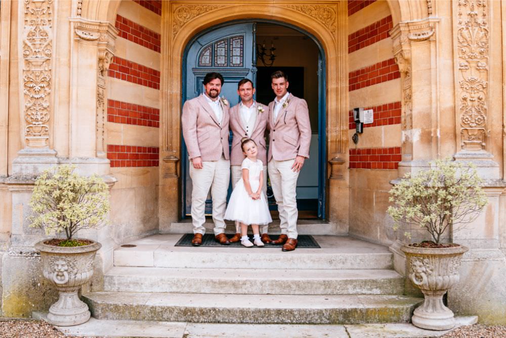 Pink Jacket Chino Suit Groom Flower Girl Carousel Wedding Sarah Legge Photography