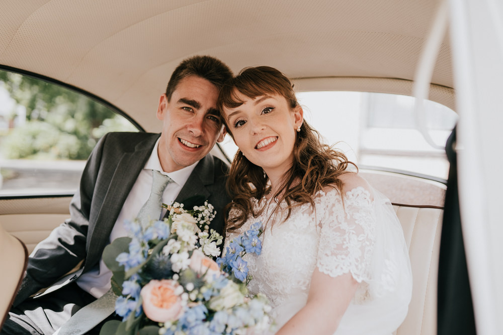Bouquet Flowers Bride Bridal Blue Peach Coral Rose Coverwood Lakes Wedding Diana V Photography