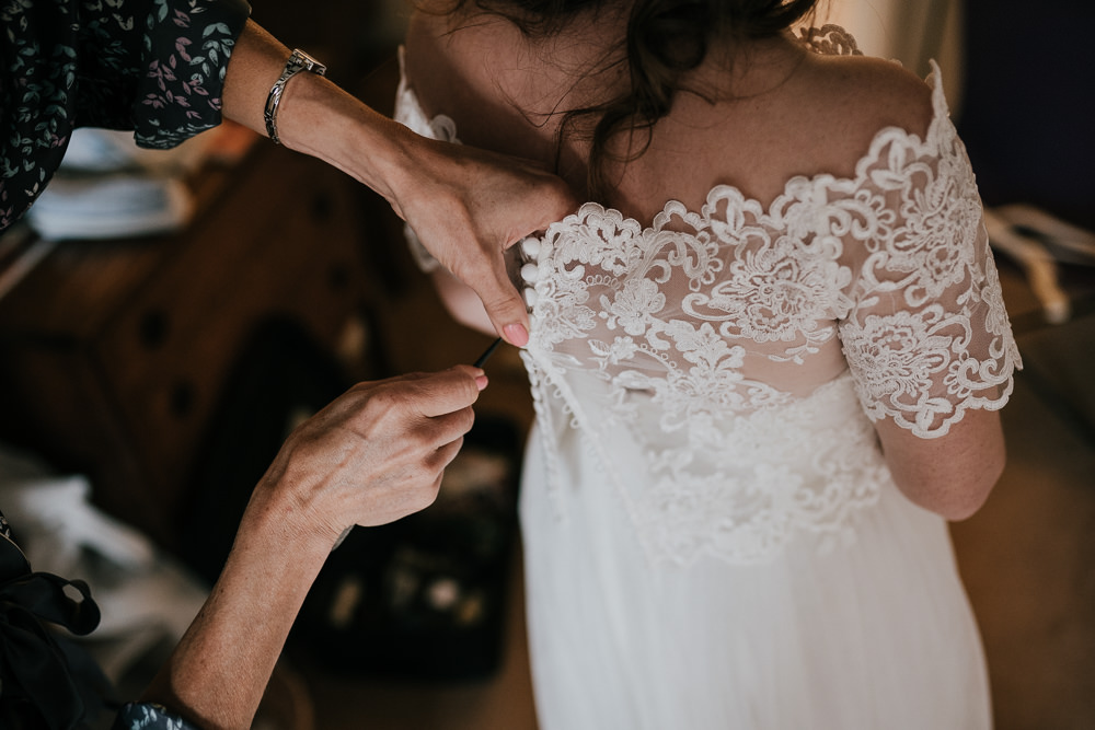 Dress Gown Bride Bridal Wed2B Lace Bolero Tulle Coverwood Lakes Wedding Diana V Photography