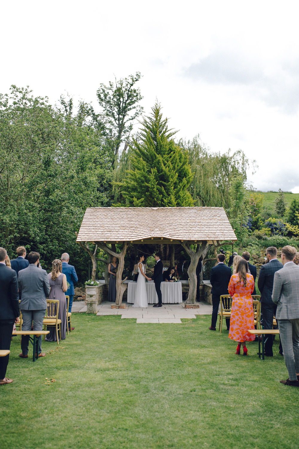 Outdoor Ceremony Deer Park Hall Wedding Curious Rose Photography