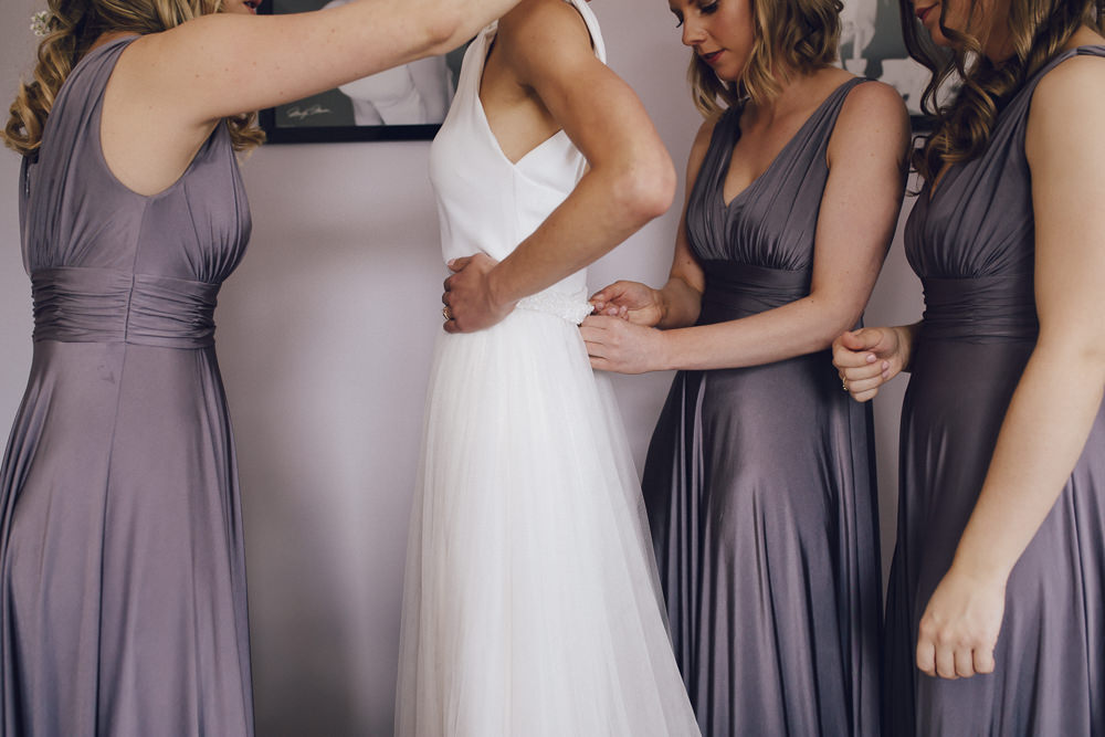 Bride Bridal Dress Gown Charlie Brear Top Skirt Open Back Deer Park Hall Wedding Curious Rose Photography