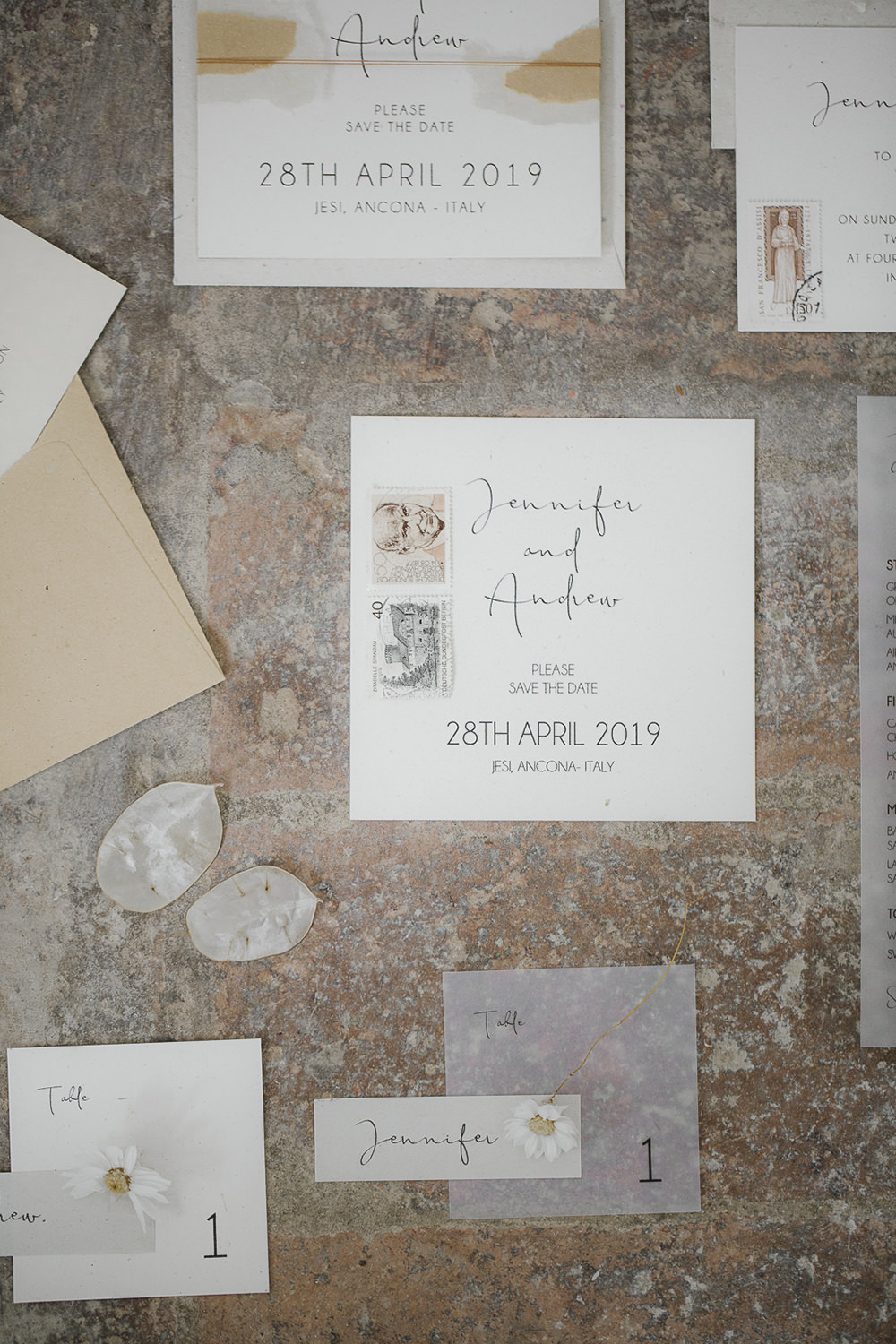 Stationery Calligraphy Glassine Envelope Suite Invite Invitations Flatlay Ethereal Artistic Wedding Ideas Francesca Francesca