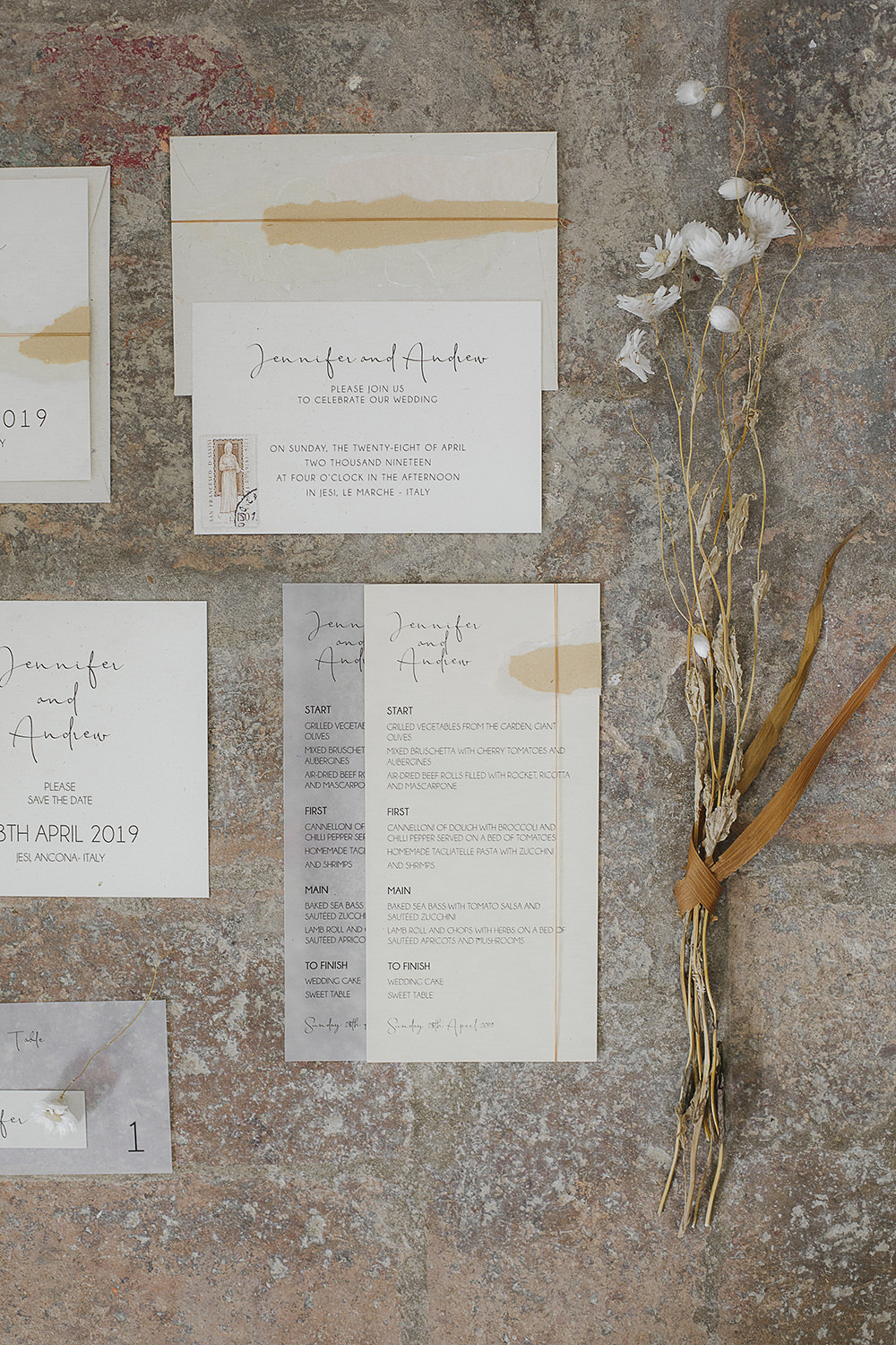 Stationery Calligraphy Glassine Envelope Suite Invite Invitations Flatlay Ethereal Artistic Wedding Ideas Francesca Francesca