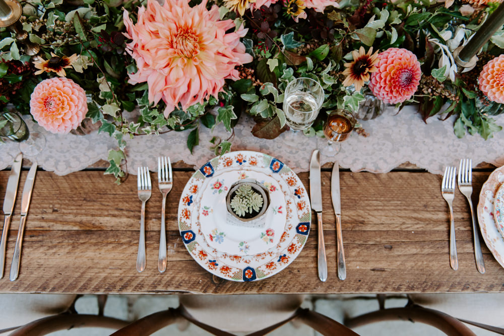 Place Setting Decor Plate Ethical Wedding Ideas Sadie Osborne Photography