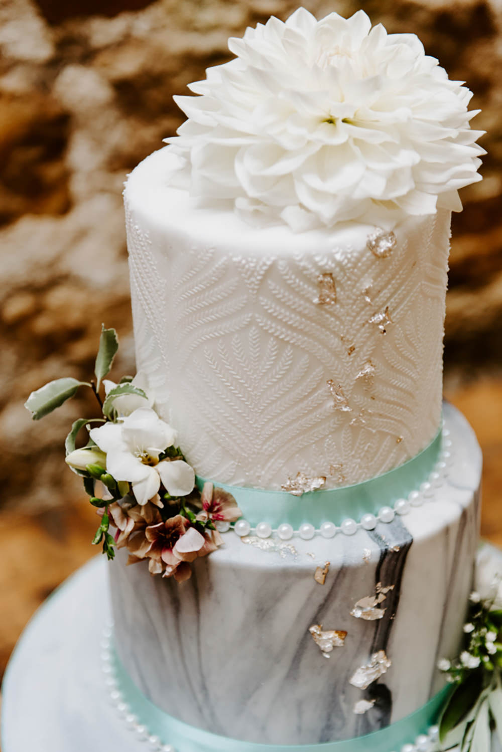 Cake Marble Dahlia Ethical Wedding Ideas Sadie Osborne Photography