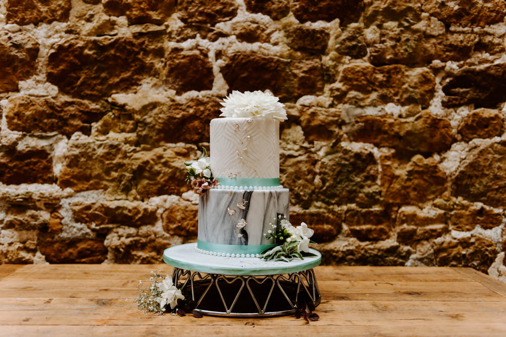 Cake Marble Dahlia Ethical Wedding Ideas Sadie Osborne Photography
