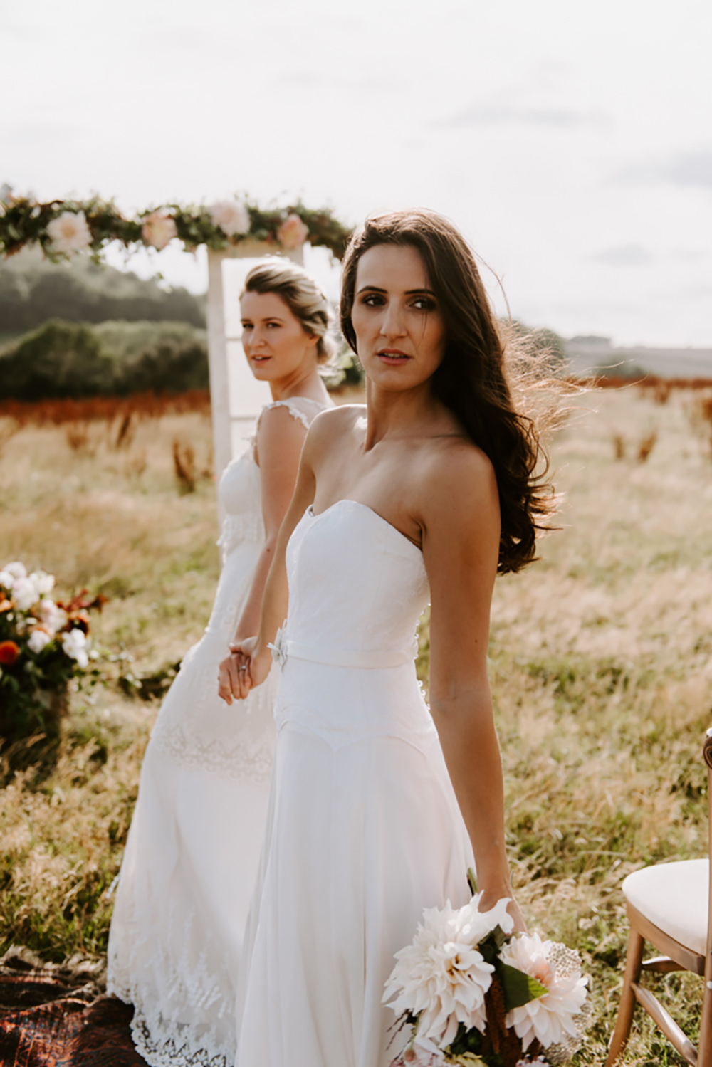 Bride Bridal Strapless Dress Gown Ethical Wedding Ideas Sadie Osborne Photography