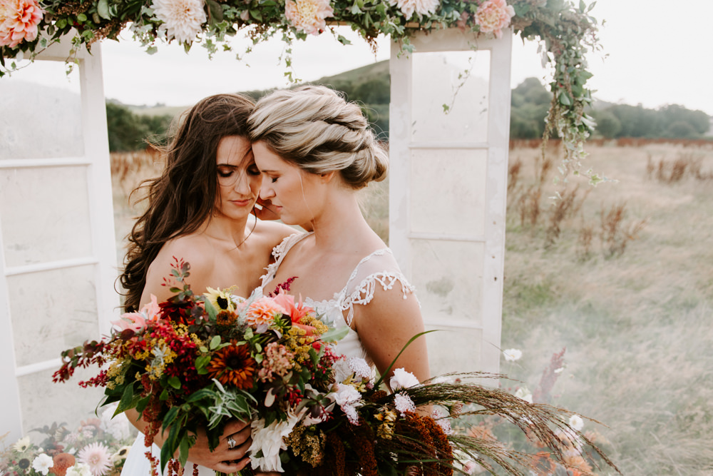 Flower Arch Backdrop Dooes Glass Antique Ceremony Aisle Ethical Wedding Ideas Sadie Osborne Photography