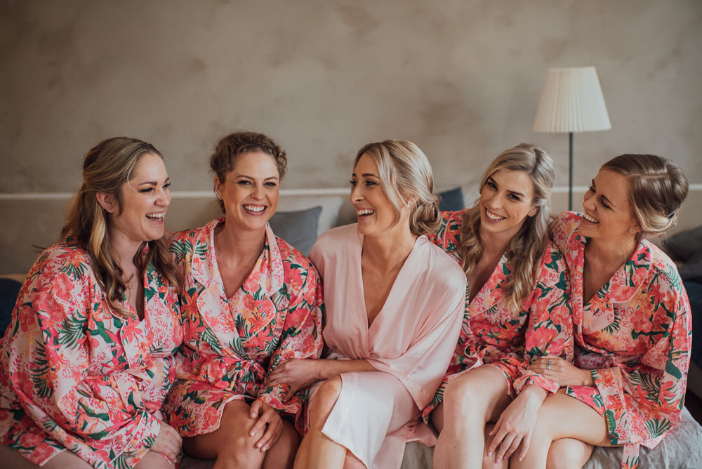Bride Bridal Bridesmaids Dressing Gowns Robes France Destination Wedding The Shannons Photography