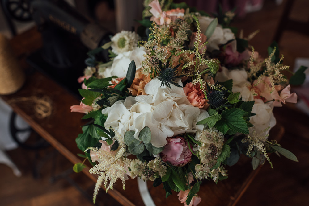 Bouquet Flowers Bride Bridal Hydrangea Astilbe France Destination Wedding The Shannons Photography