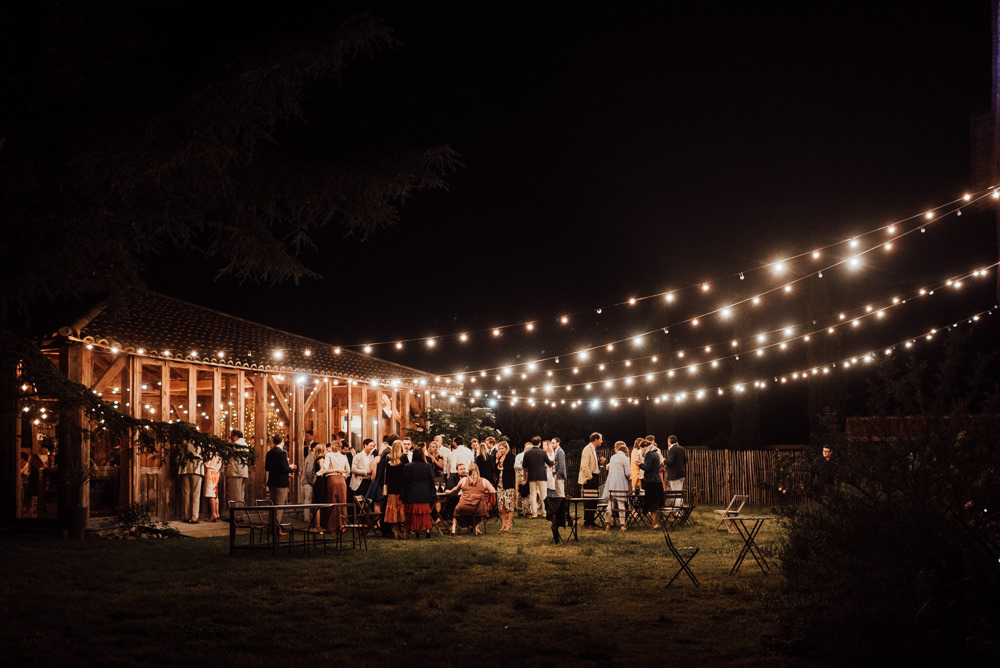 Featoon Lights Outdoors Outside Canopy France Destination Wedding The Shannons Photography