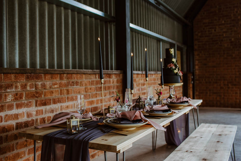 Tablescape Decor Table Silk Candles Pink Purple Decoration Giraffe Shed Wedding When Charlie Met Hannah