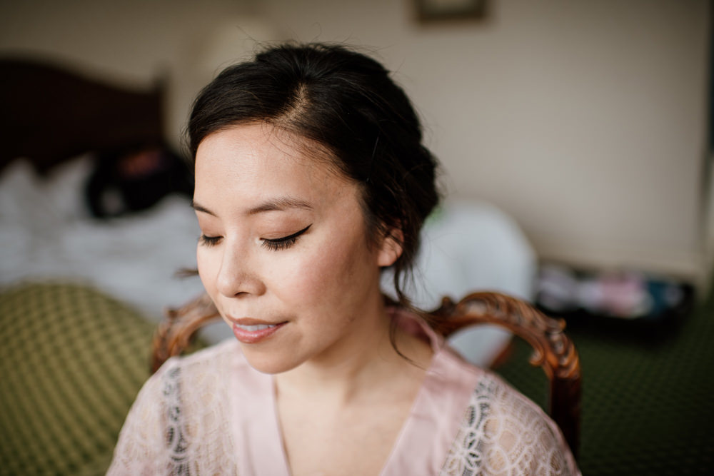 Bride Bridal Make Up Eyeliner Flick Henry Moore Wedding Ellie Gillard Photography