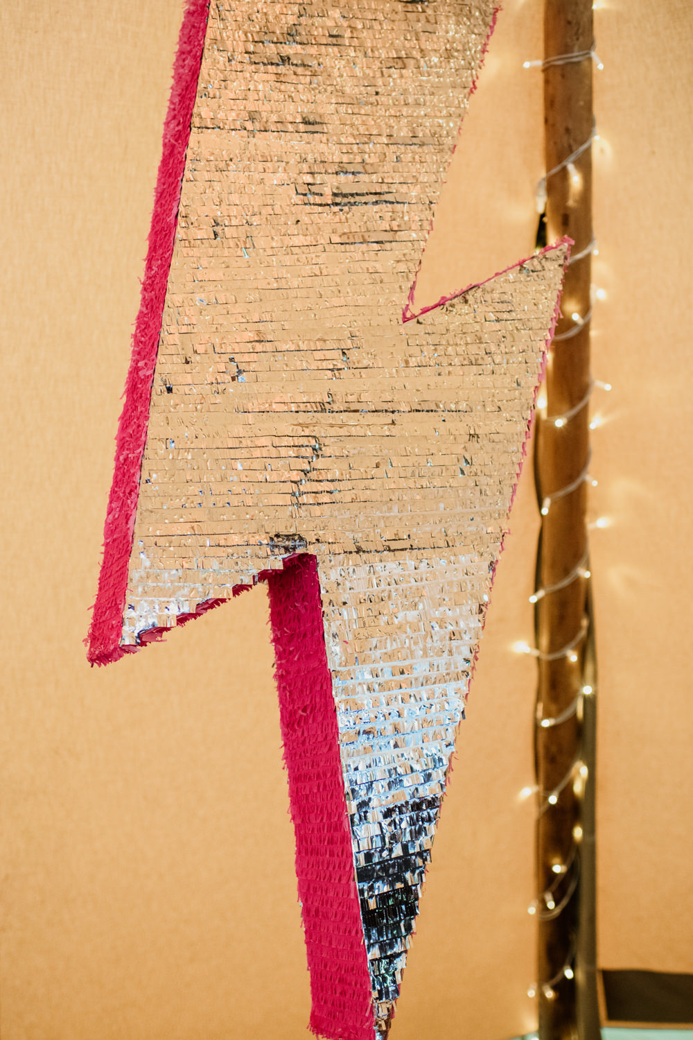 Bowie Lightning Bolt Pinata Henry Moore Wedding Ellie Gillard Photography