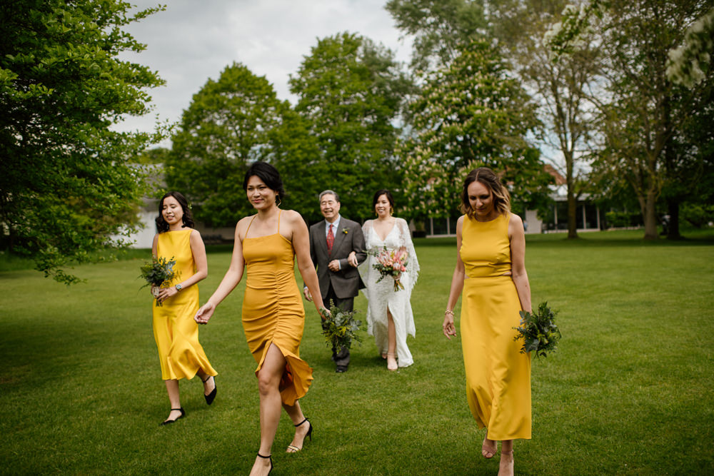 Bridesmaids Bridesmaid Dress Dresses Mustard Yellow Henry Moore Wedding Ellie Gillard Photography