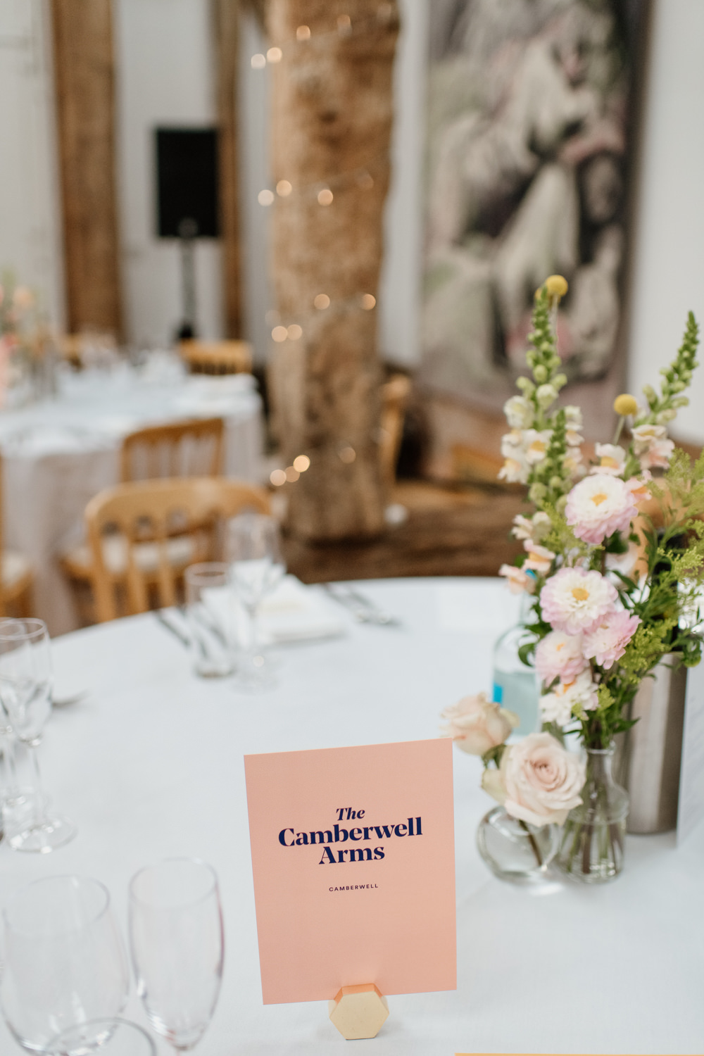 Table Flowers Pink Graphic Table Names Bottle Decor Henry Moore Wedding Ellie Gillard Photography