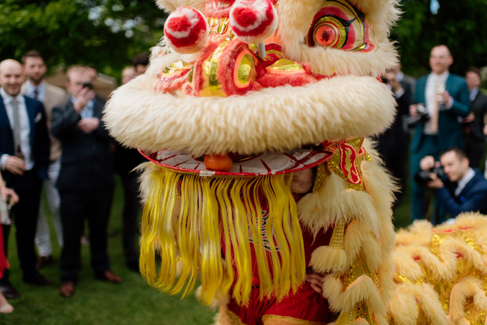 Chinese Lion Dance Henry Moore Wedding Ellie Gillard Photography
