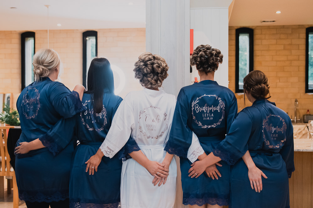 Bridesmaids Bride Bridal Gown Getting Ready Hexham Winter Gardens Wedding Leighton Bainbridge Photography