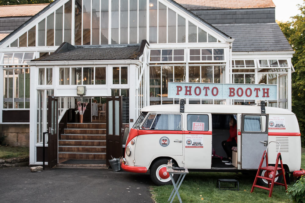 VW Camper Van Photo Booth Vintage Hexham Winter Gardens Wedding Leighton Bainbridge Photography