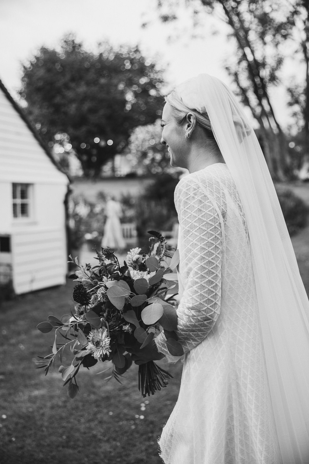 Bride Bridal Feather Headband Hairpiece Accessory Veil Kent Marquee Wedding Lily Bungay and Co