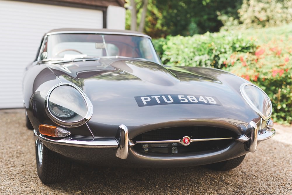 Jaguar Car Classic Transport Letchworth Wedding Milkbottle Photography