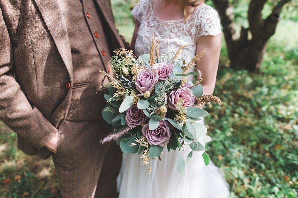 Bouquet Flowers Bride Bridal Greenery Foliage Pink Rose Eucalyptus Letchworth Wedding Milkbottle Photography