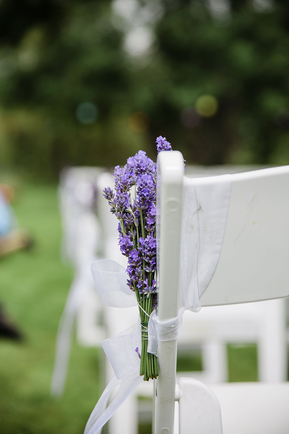 Pew Ends Aisle Decor Flowers Floral Outdoor Ceremony Marquee Castle Wedding Rachael Fraser Photography