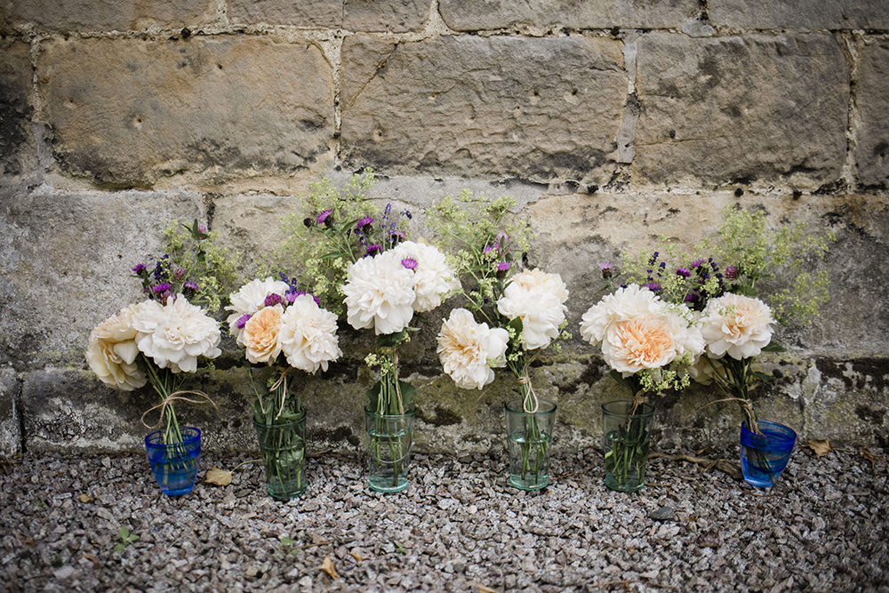 Bride Bridal Bouquet Bridesmaids Marquee Castle Wedding Rachael Fraser Photography