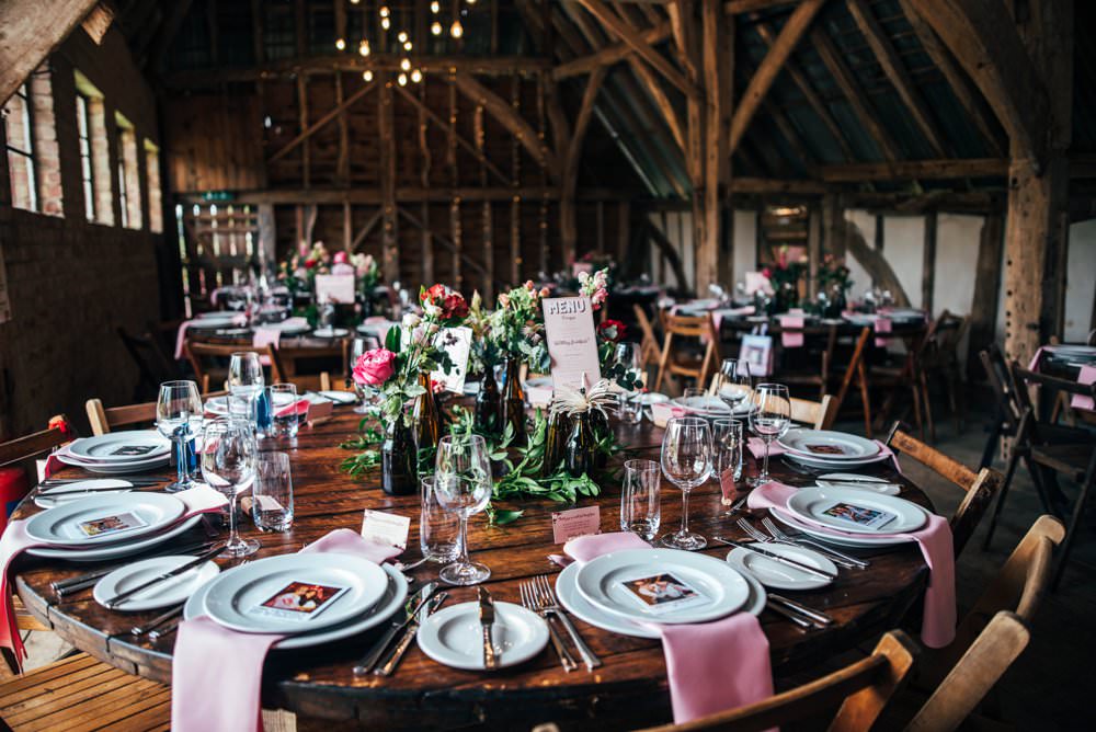 Pink Red Wedding Three Flowers Photography