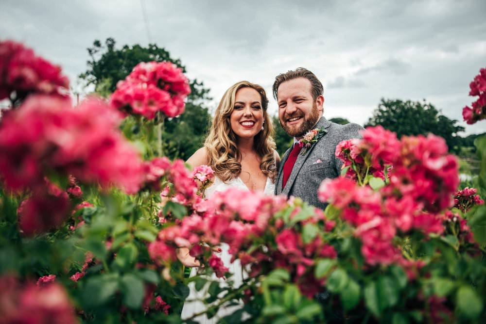 Pink Red Wedding Three Flowers Photography